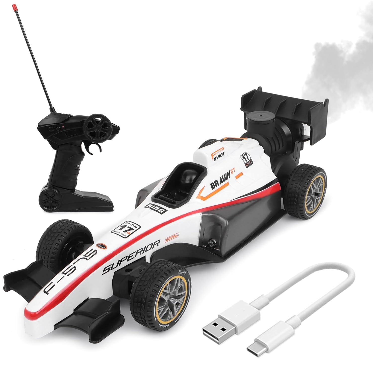 F1 Speed Racing RC Car with Smoke Spray and Light