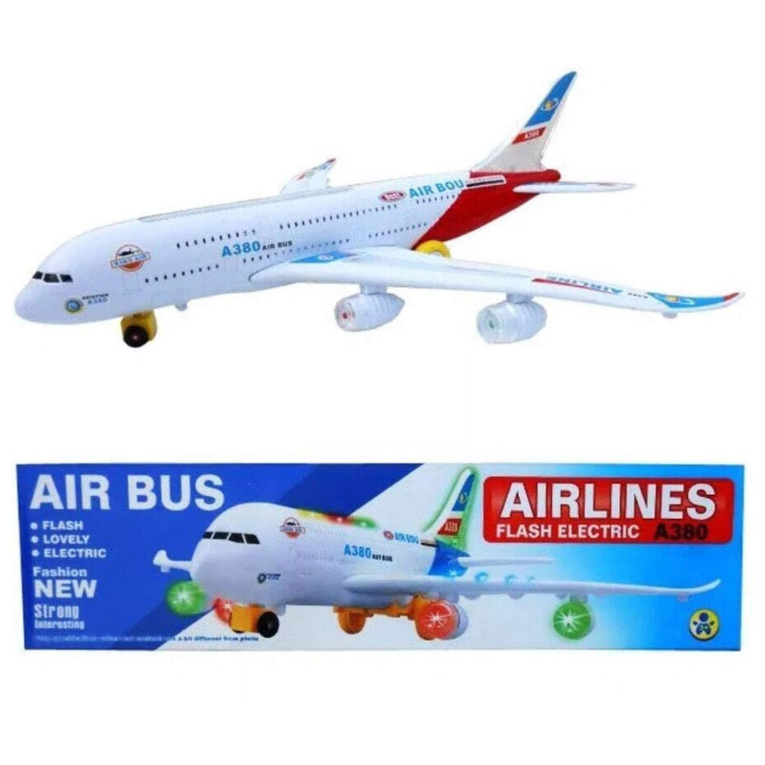 Airplane Airbus Toy with Attractive Flashing Lights