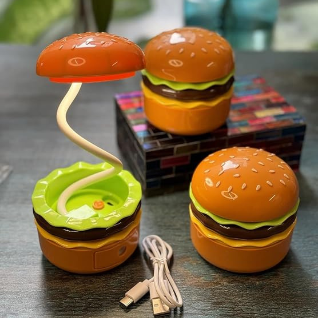 Burger Design Rechargeable Desk Lamp for kids